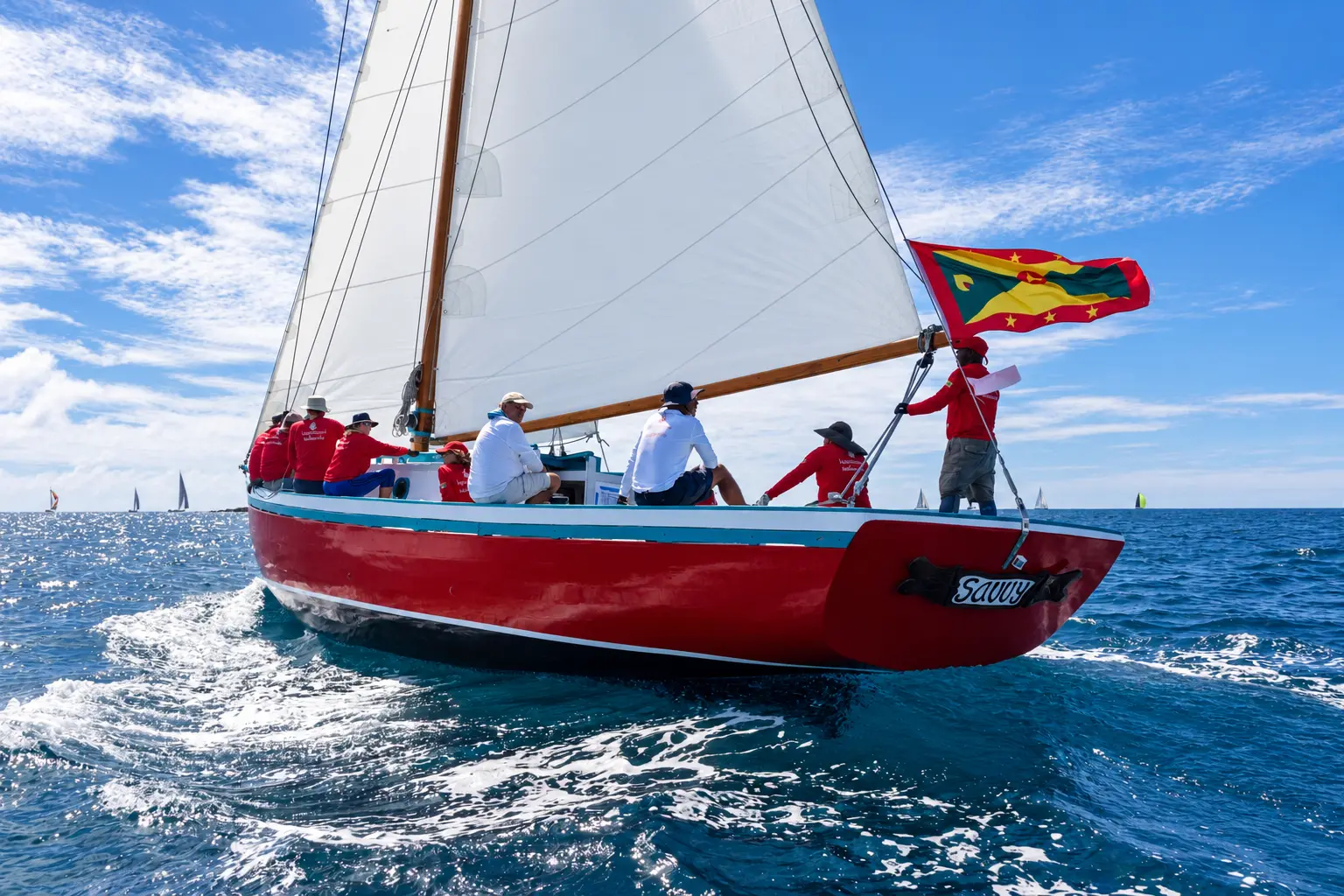 Savvy sailing beneath the Grenada flag